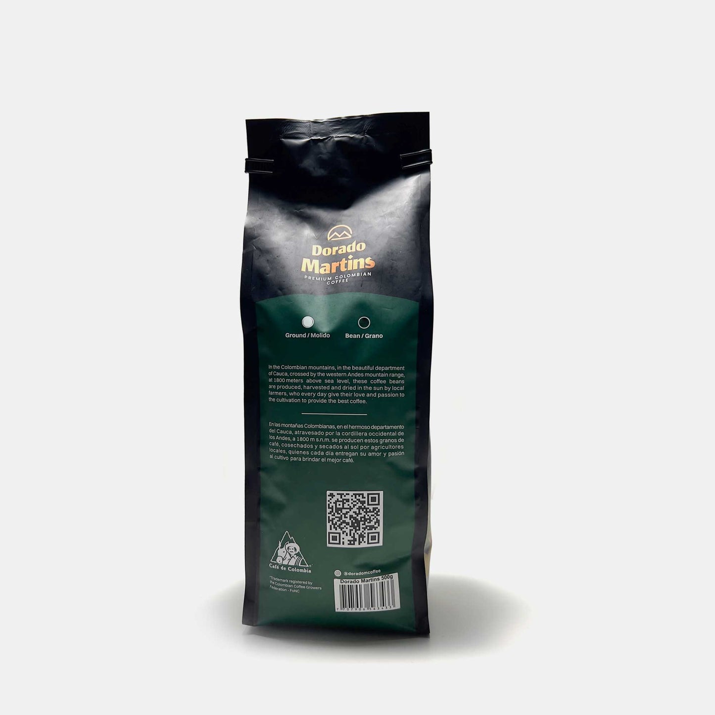 Café Molido Premium Colombiano - Tostado Oscuro - 250g